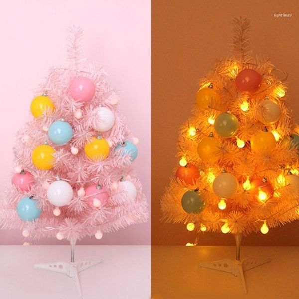 

christmas decorations 60cm pink tree artificially encrypted decoration for home party ornaments gift1