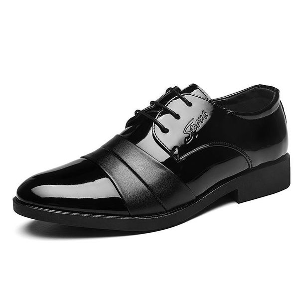 

dress shoes mazefeng brand loafers men fashion hand-made lace-up tassel wedding office casual leather 48, Black