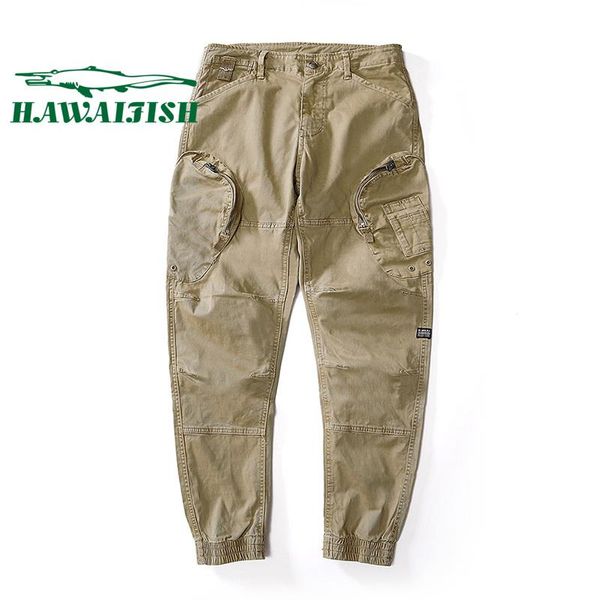 

men's pants male cargo 2021 tactical spring and autumn casual khaki hiking, Black