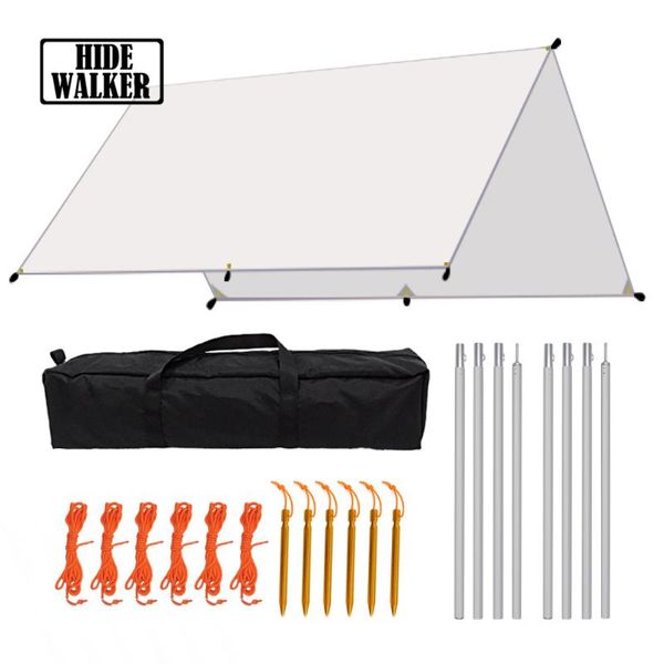 

tents and shelters 3x3 3x4 ultralight tarp tent tourist awning garden pavilion pool canopy outdoor waterproof sun shelter camping shade canv