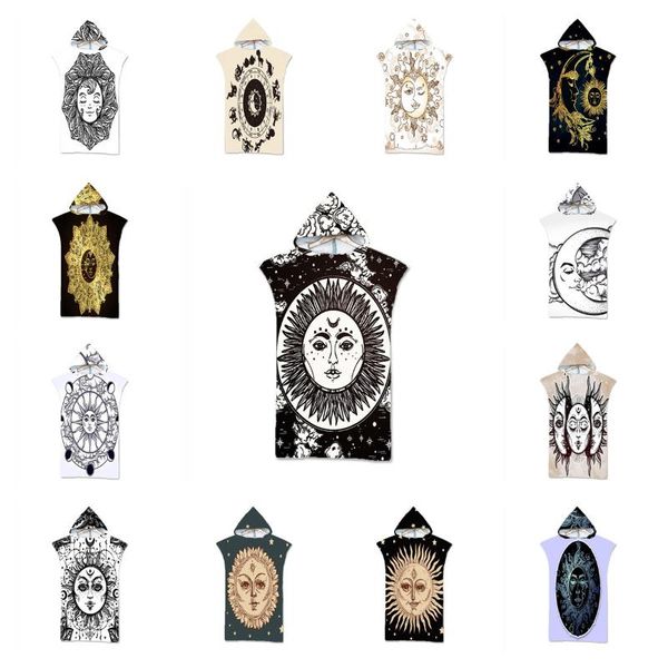 

towel sun starry sky bath beach cloak cape hooded