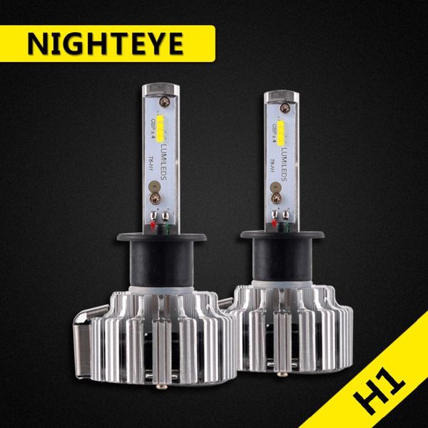 

car headlights nighteye h1 led headlight conversion kit 70w 9000lm fog light bulbs lamps 6000k headlamp bulb