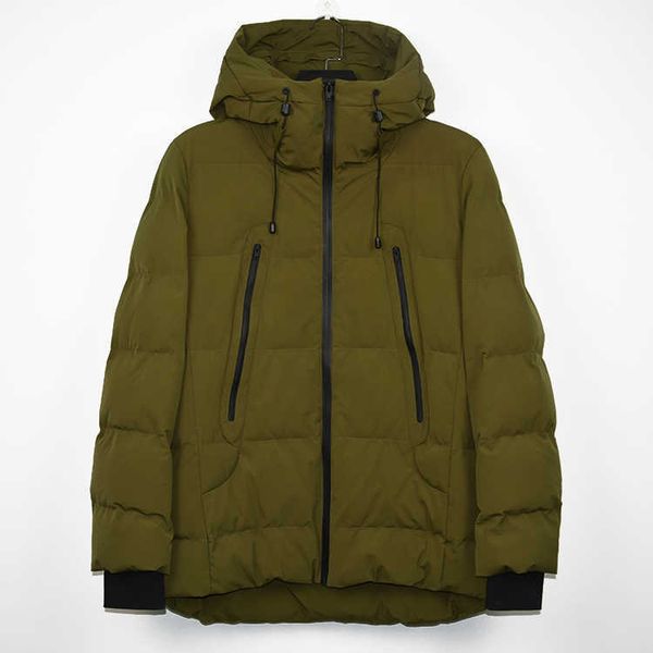 

custom zipper hoods design 90% grey duck down men winter jacket pad, Black