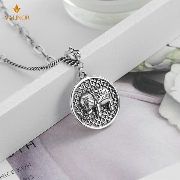

chains japanese simple retro thai necklace star elephant irregular chain 925 sterling silver