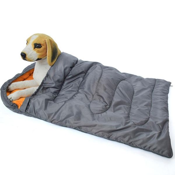 

kennels & pens pet dog sleeping bag outdoor camping bed mat blanket soft fleece cushion mattress for small large dogs with storage