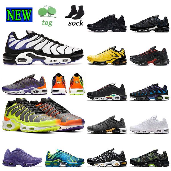 

2022 tn designer plus mens womens running shoes black metallic gold sliver oreo persian violet white midnight navy cool grey sport sneaker d