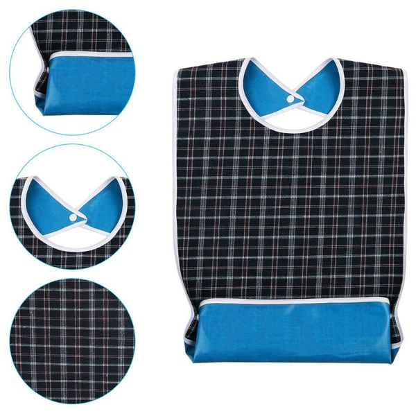 

aprons large size waterproof bibs for eating washable apron reusable clothing protector elderly disability men women