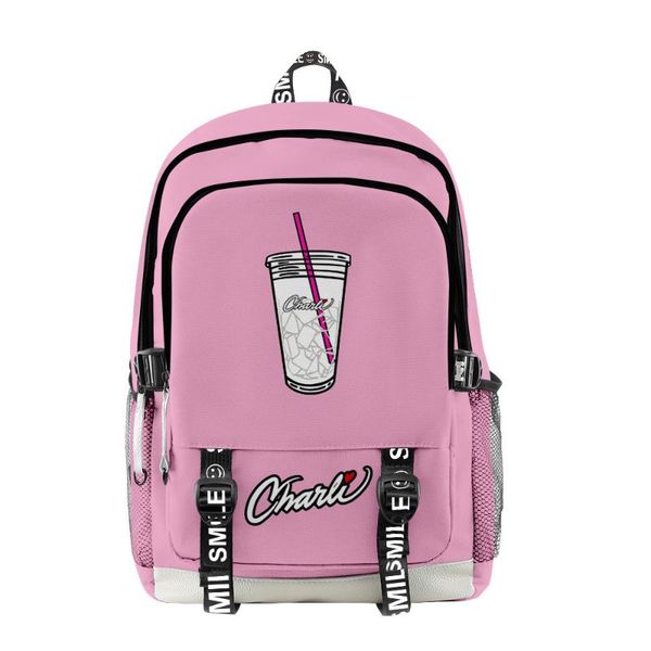 

backpack charli d'amelio the hype house lapbags 3d candy colors travel bag teenager boys girls school oxford