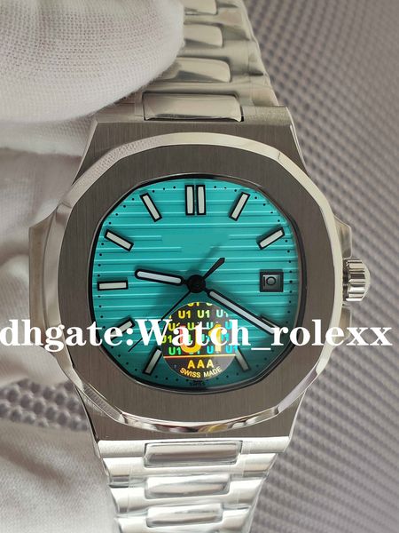 

u1 factory watch new 170th anniversary blue mens automatic movement 40 mm classic 5711 watches transparent back wristwatches sapphire lumino, Slivery;brown