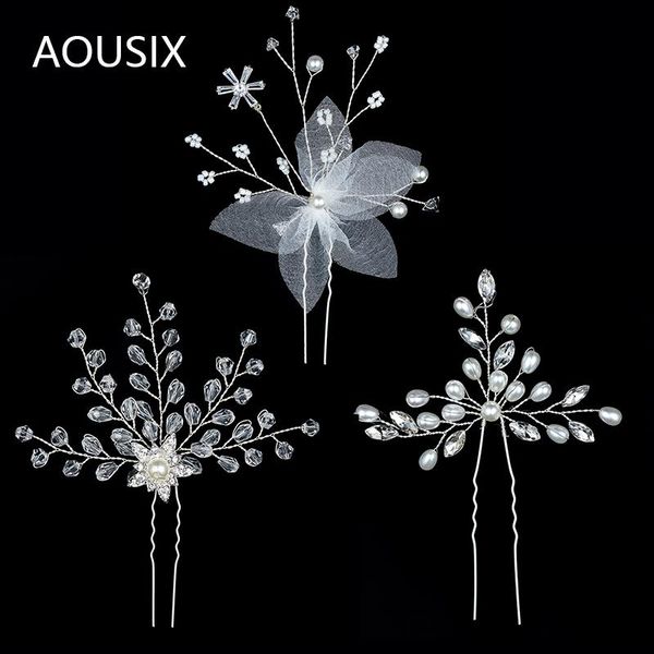 

hair clips & barrettes fashion zircon bridal wedding accessories crystal comb for women jewelry party silver color bride headpiece gift, Golden;silver