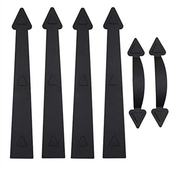 

handles & pulls 10sets 6pcs/set magnetic garage door handle black decorative hinges hardware kit diy decor sets openers home garden el tool
