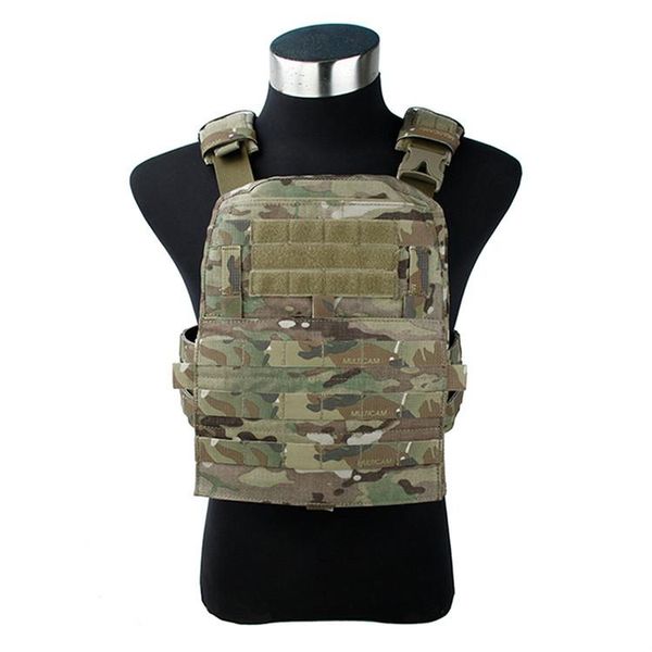 

tactical avs vest plate carrier multicam 500d cordura standard limited edition (size:m waist fit:37-41inch) hunting jackets, Camo;black