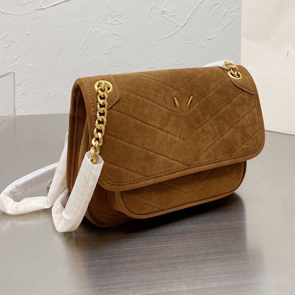 

matte leather messenger bag suede handbag crossbody purse envelope style shoulder bags fashion letter golden silver chain flap handbags