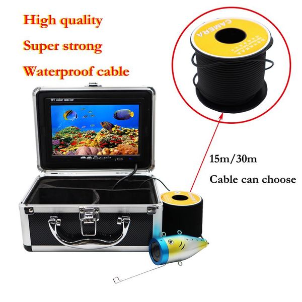 

fish finder underwater fishing camera hd 1000tvl 7 inch 12 pcs infrared led camera ice fishing fish finder