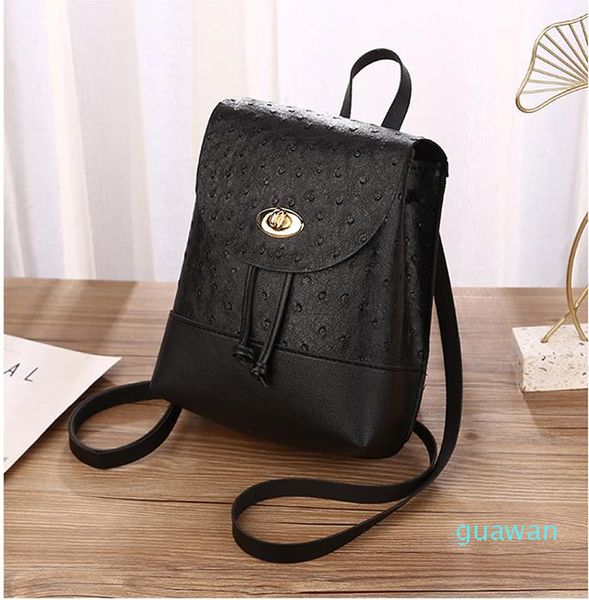 

evening bags lady's bag cover type drawstring backpack personality lock anti-theft backpack