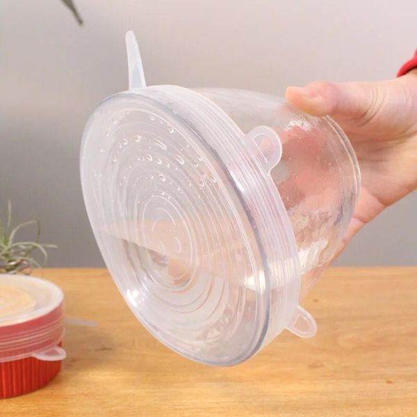 

12/24pcs reusable silicon stretch lids universal lid silicone food wrap bowl pot lid silicone cover pan cooking kitchen sers