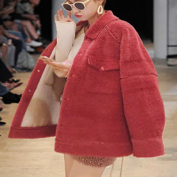 

women's fur & faux net red in autumn and winter of 2021, Black