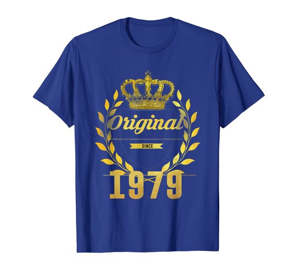 

original since 1979 - 40th birthday 40 years gift t-shirt, White;black