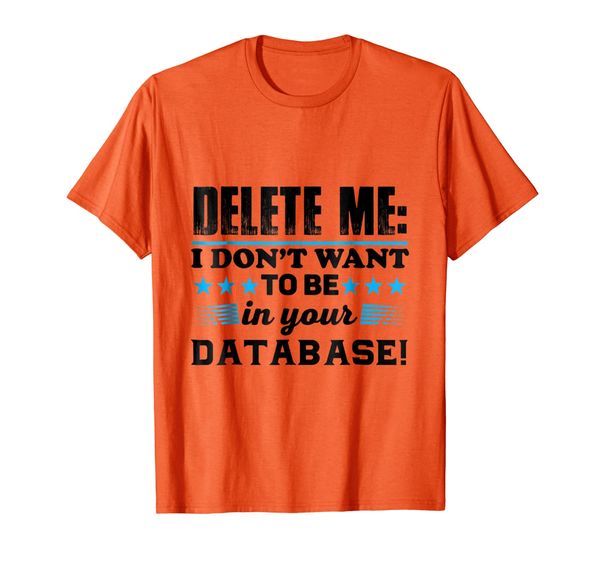 

Delete Me Anti Technology T-Shirt (Black Letter), Mainly pictures