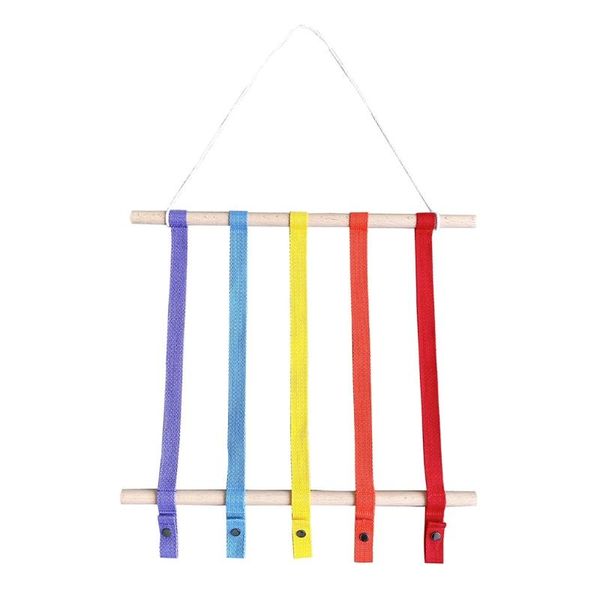 

hair accessories nordic woven wooden sticks girls bows storage belt kids hairpin clips holder headbands organizer d5qf, Slivery;white