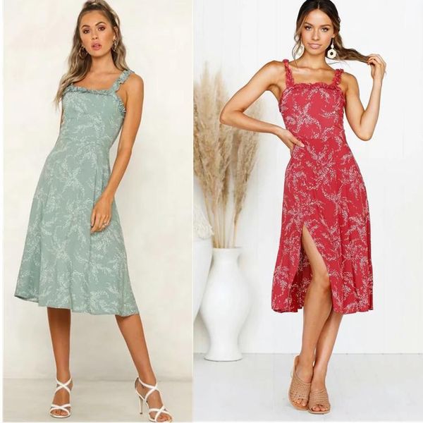 

casual dresses lace plain end will reveal back printing camisole dress on vacation air side drive a car longuette woman, Black;gray