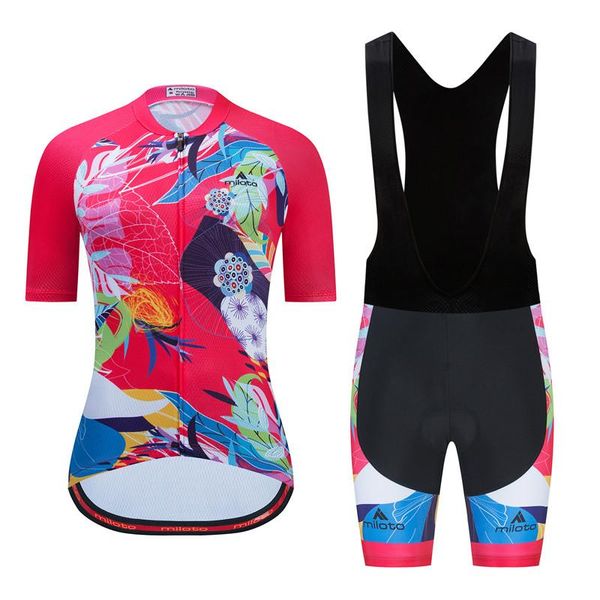 

racing sets 2021 women's cycling jersey ropa ciclismo mtb clothes maillot sportswear breathable bicycle suit clothing shirt, Black;blue