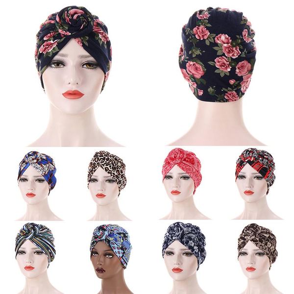 

ethnic clothing sold snail spiral headdress hat multicolor baotou small fashion bottom scarf chemotherapy cap for women's, Red