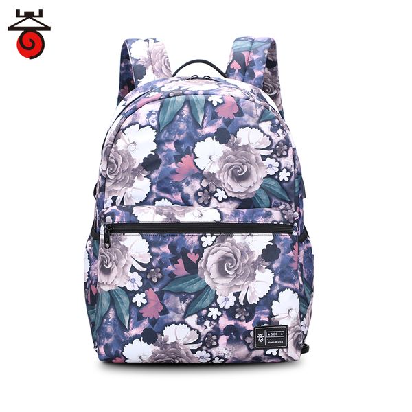 New Trend Zaino femminile Moda Donna Stampa Borse College School Bagpack Borsa a tracolla da viaggio Harajuku per ragazze adolescenti