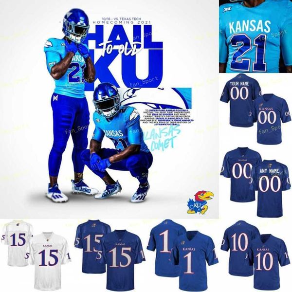 

kansas jayhawks football jersey ncaa college daylon charlot hakeem adeniji aqib talib miles kendrick macvittie gardner lassiter ii williams, Black