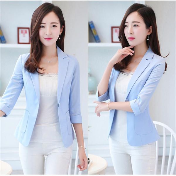

women's suits & blazers casual small suit female jacket summer sleeveless thin section korean version was slim chiffon, White;black