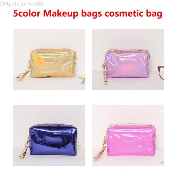

makeup bags cosmetic bag letter hologram laser cosmetic bag make up bags large capacity storage waterproof wash tolitery bag hot