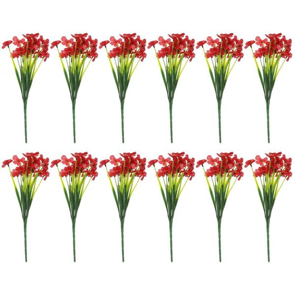 

decorative flowers & wreaths 12pcs spring simulation violet bouquet wedding home el decoration