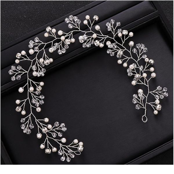 

trendy wedding hair accessories pearl rhinestone crystal headdress bride headband ladies hair band bride hair band qylpuf
