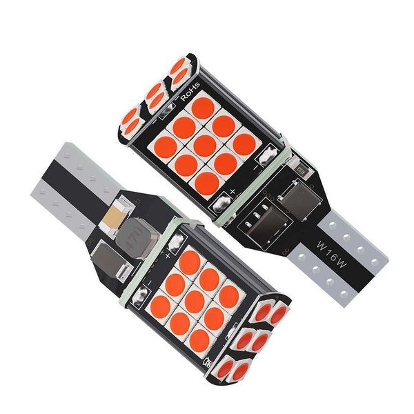 

new 10x high bright car led lights for auto reverse lamp canbus t15 w16w 921 tail backup bulb white red amber 3000k 6000k 12v diode