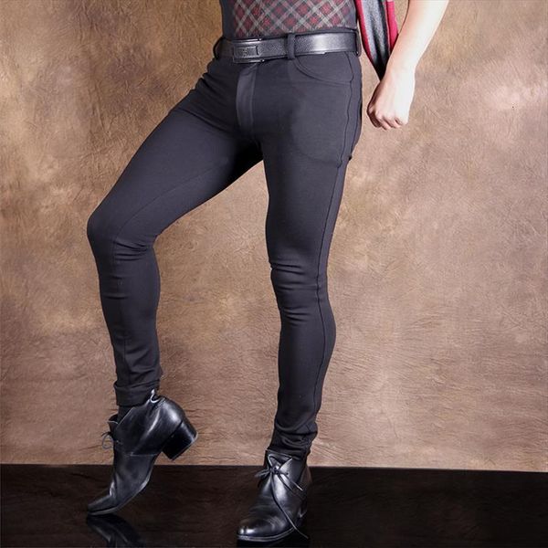 

plus size fashion high women pant elastic leica pencil casual soft comfortble tight trousers erotic lingerie club wear, Black