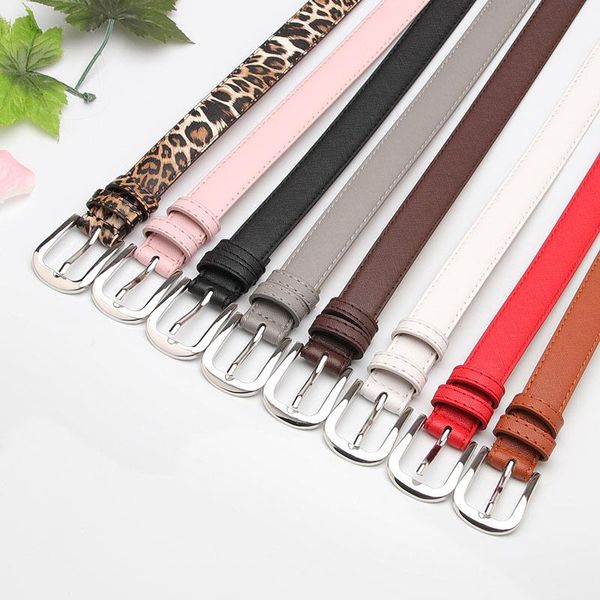 

belts 2021 fashion women's personality trend belt versatile student pu leather pin buckle decorative pants for wholesale, Black;brown