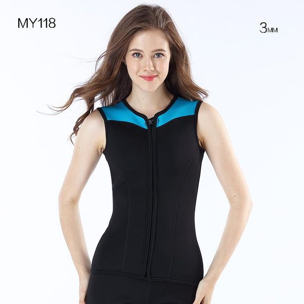 

one-piece suits 3mm neoprene nylon warm diving vest split suit outdoor surfing swimming for size s-xxl