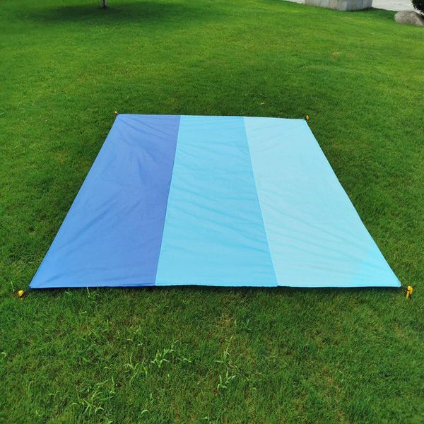 

outdoor camping mat, color block waterproof moisture-proof folding beach cushion pads
