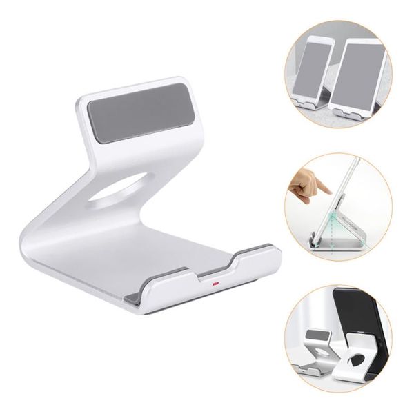 

cell phone mounts & holders 1pc deskholder universal tablet stand storage rack (silver)