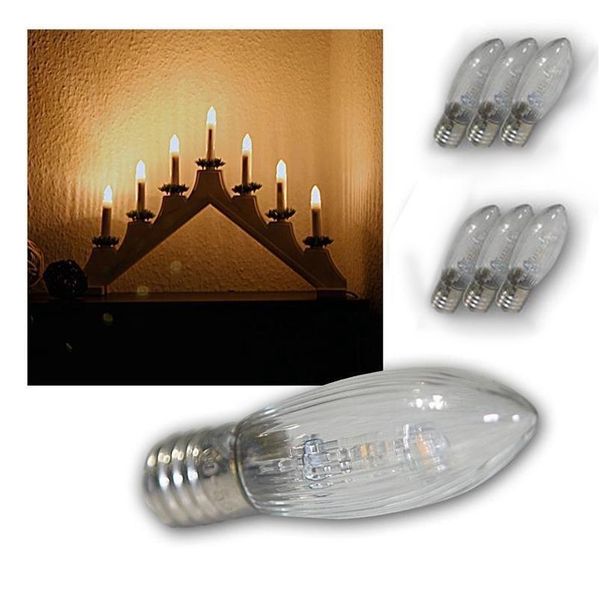 

10pcs/pack e10 led replacement bulbs candle fairy christmas lights lamp 10v-55v ac warm white christmas decor w qyljpl