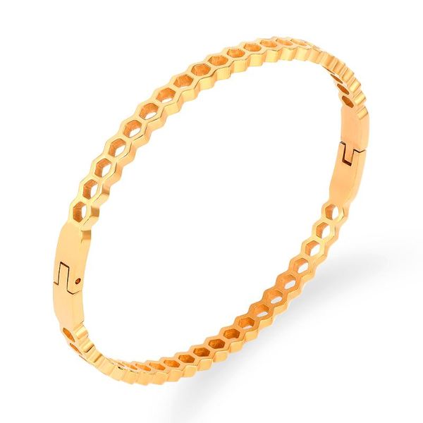 

bangle fysara 2021 stainless steel women bangles 4mm 6mm fashion bracelets for woman jewelry, Black