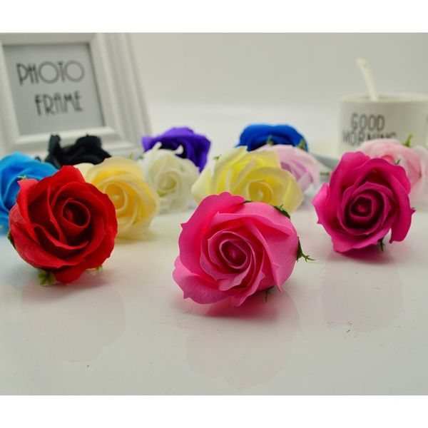 

50pcs slik scent rose for home wedding decor accessories fake bath flower diy wreath valentine's day gift artificial soa jllsze