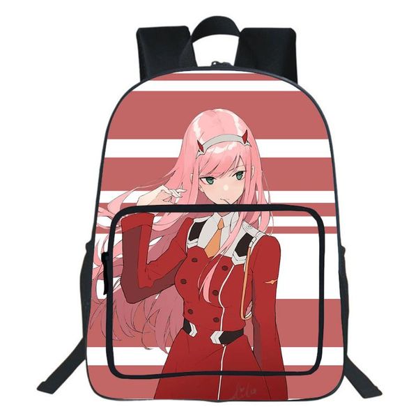 

backpack 16 inch darling in the franxx children bag student bookbag teenager rucksack boy girls bags orthopedic knapsack mochila