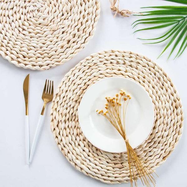 

mats & pads pot pad coffee placemat table mat rattan woven wicker handicraft