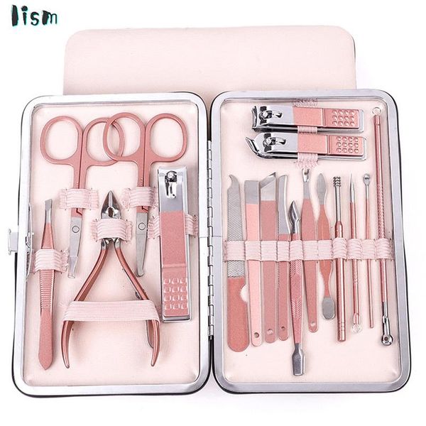 

nail art kits 7-18pcs/set professional cutter pedicure scissors set stainless steel eagle hook portable manicure clipper tool