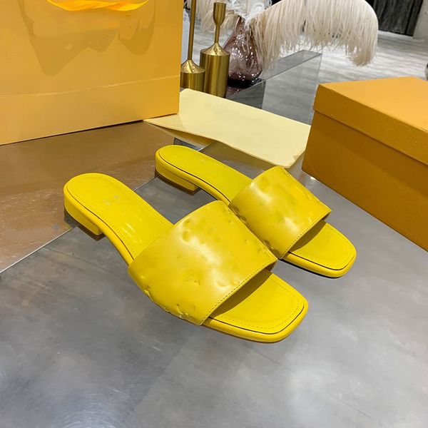 

designer chain slides women sandal crocodile pattern leather slide flat slippers ladies summer shoes 35-41, Black