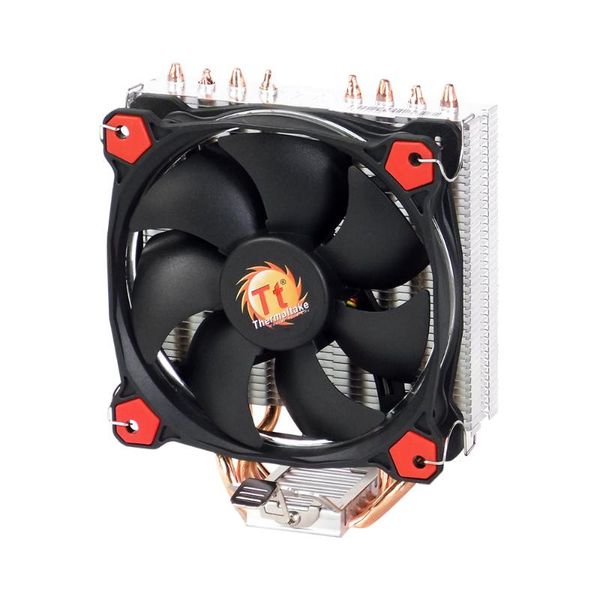 

fans & coolings thermaltake cpu air cooler 120mm red led fan hydraulic bearing 4direct contact heatpipes aluminium fin for intel lga1151/amd