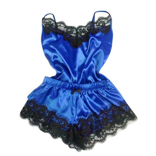 

woman pajamas 2pc lingerie women babydoll nightdress nightgown sleepwear underwear set woman sleeping wearing pajamas, Black;red