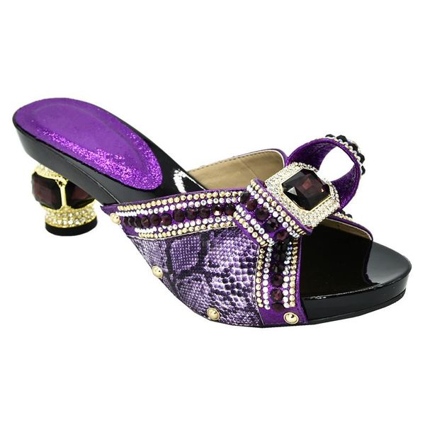 

dress shoes fashion nigerian women party pumps high heels luxury 2021 rhinestone wedding bride cristal, Black