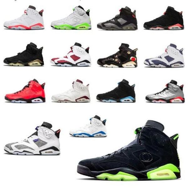 

new 6 bred 6s mens basketball shoes tinker unc black cat white infrared red men trainer sport sneakers size 13 shoe